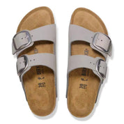 Men's Arizona Big Buckle Oiled Leather Sandal In Stone Coin