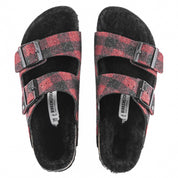 Men's Arizona Rivet Flip-Flops In Plaid Red