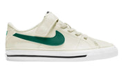 Kid'S Court Legacy Sneaker in White/Green