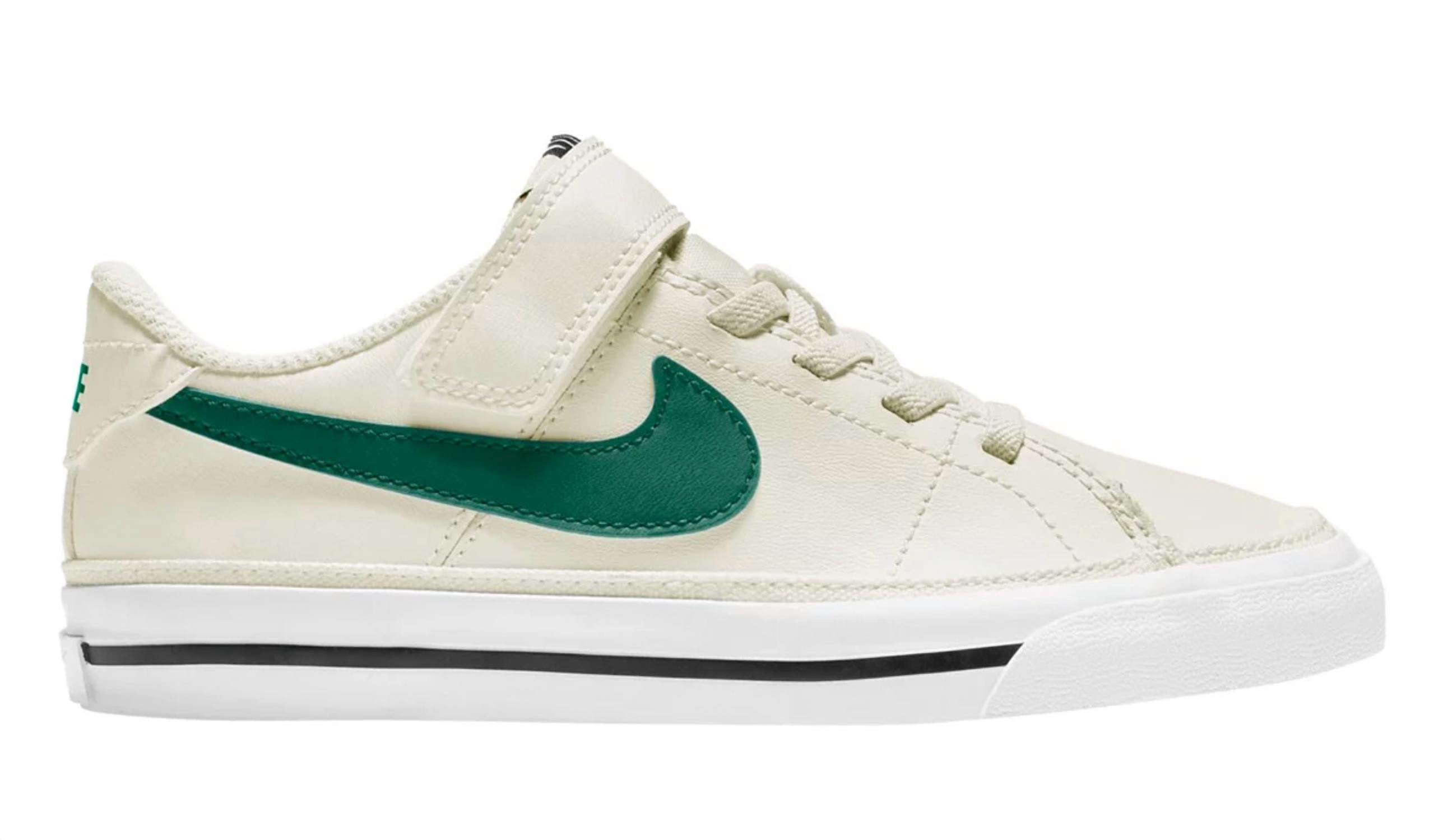 Kid'S Court Legacy Sneaker in White/Green