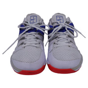 Nike Court Air Zoom Vapor X Sneakers in White Game Royal Polyester