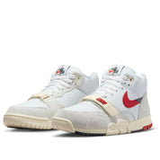 Men's Nike Air Trainer 1 DZ2547-100 Sneakers White Red Leather Training Shoes