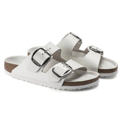 Unisex Arizona Big Buckle Sandals In White