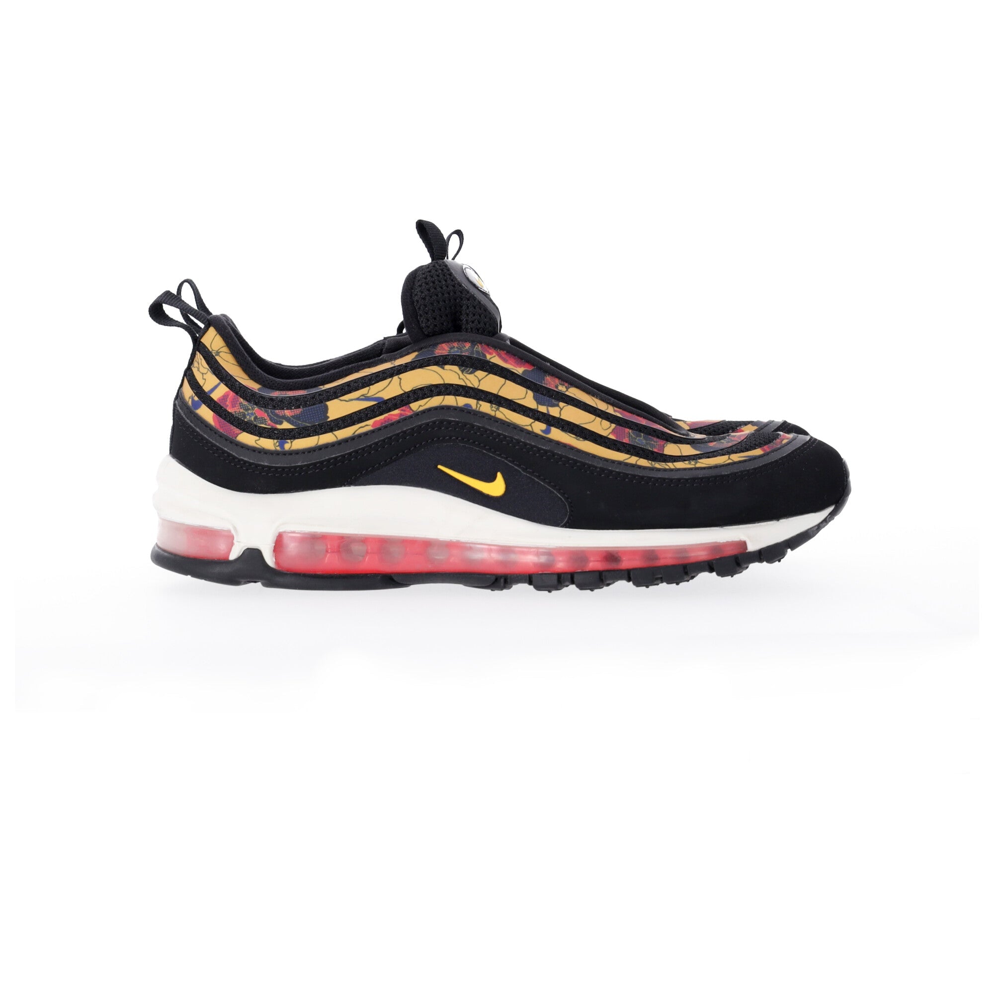 Nike Air Max 97 SE Floral Sneakers in Black Synthetics in Black Synthetic