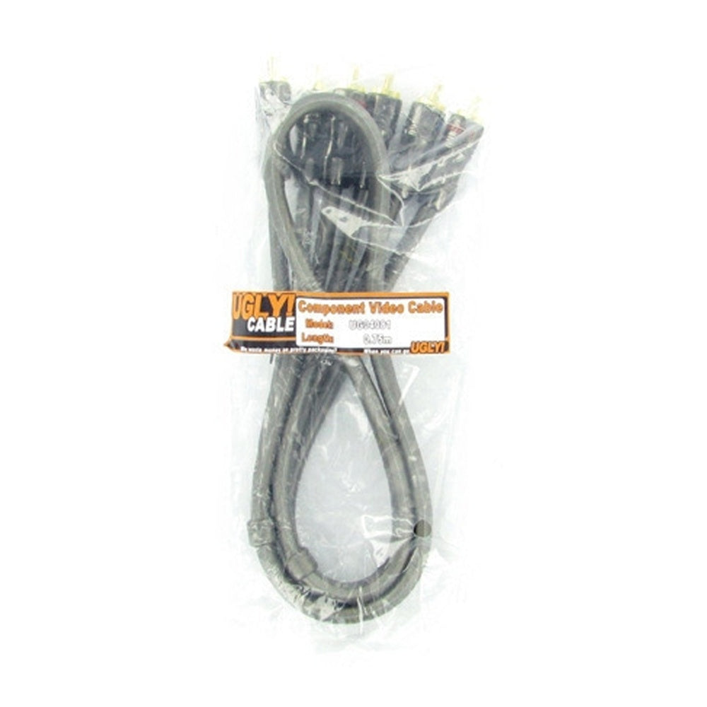 75cm Ugly Premium Component RGB Video Cable 3 RCA 75 Ohm Shielded OFC Gold Plated