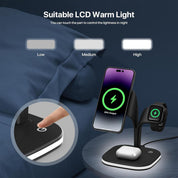 5-in-1 Wireless Fast Multi Device Charging Station with Night Light