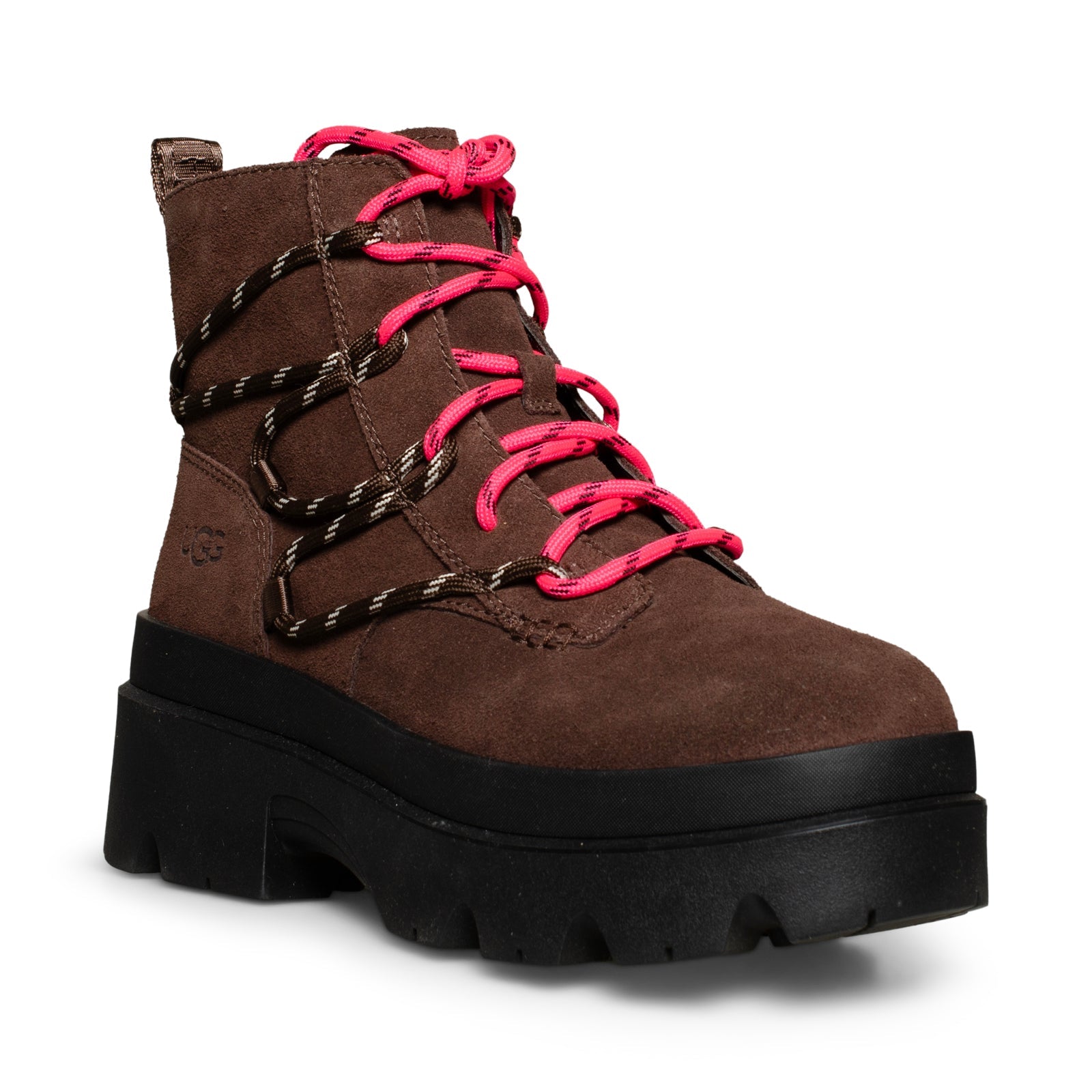 UGG Brisbane Lace Up Burnt Cedar Boots - Women's