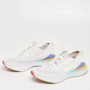Nike Epic React White Knit Fabric Low Top Sneakers