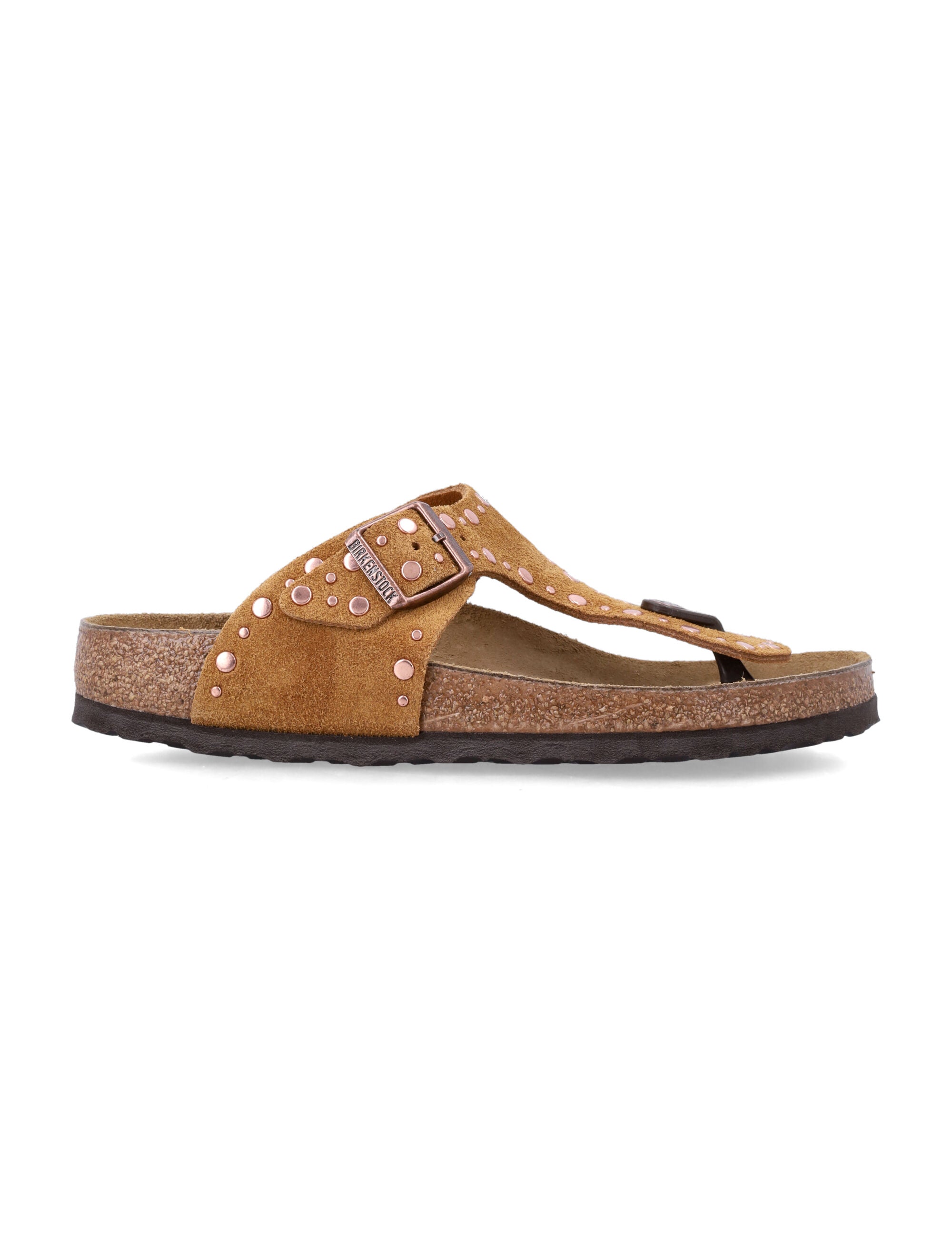Gizeh Rivet Suede Infradito Sandals