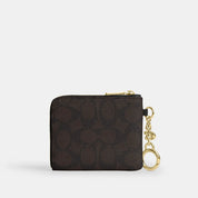 Coach Outlet Small Corner Zip Wallet In Signature Canvas