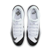 Nike Alpha Huarache EliteLow MCS Men'sWhite Black Baseball Cleats LIQ1206