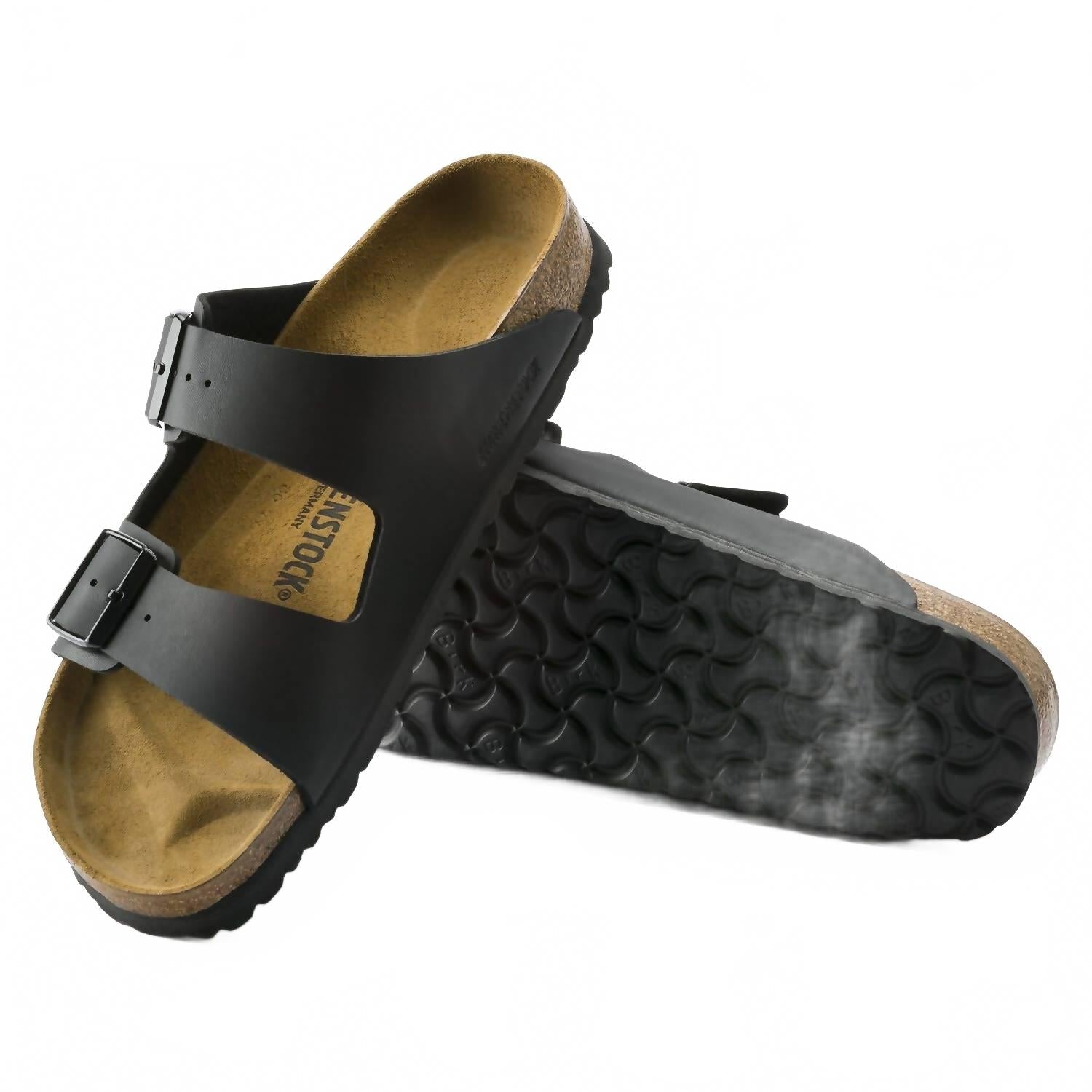 Unisex Arizona Sandal In Black Birko-Flor
