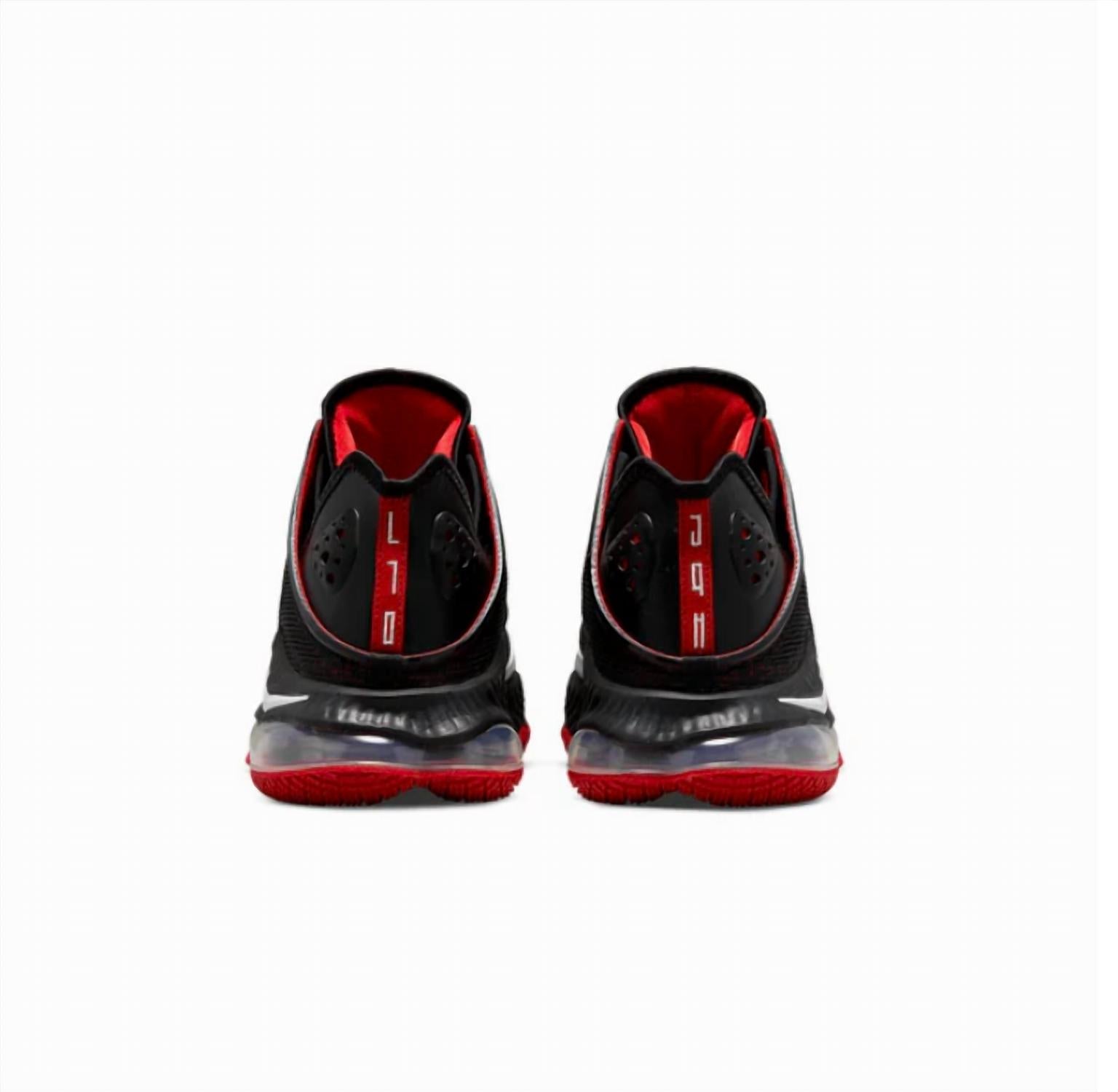 Men's Lebron 19 In Black/white/university Red