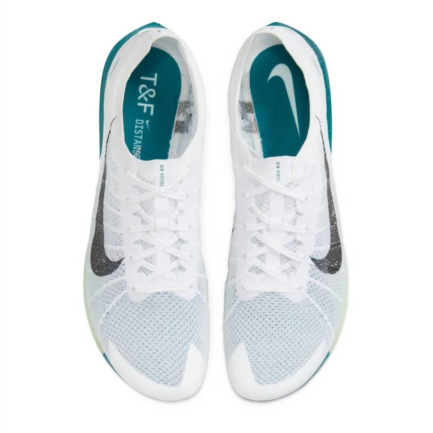 Men's Victory 2 Running Shoes In White/black/bright Spruce/electric Algae