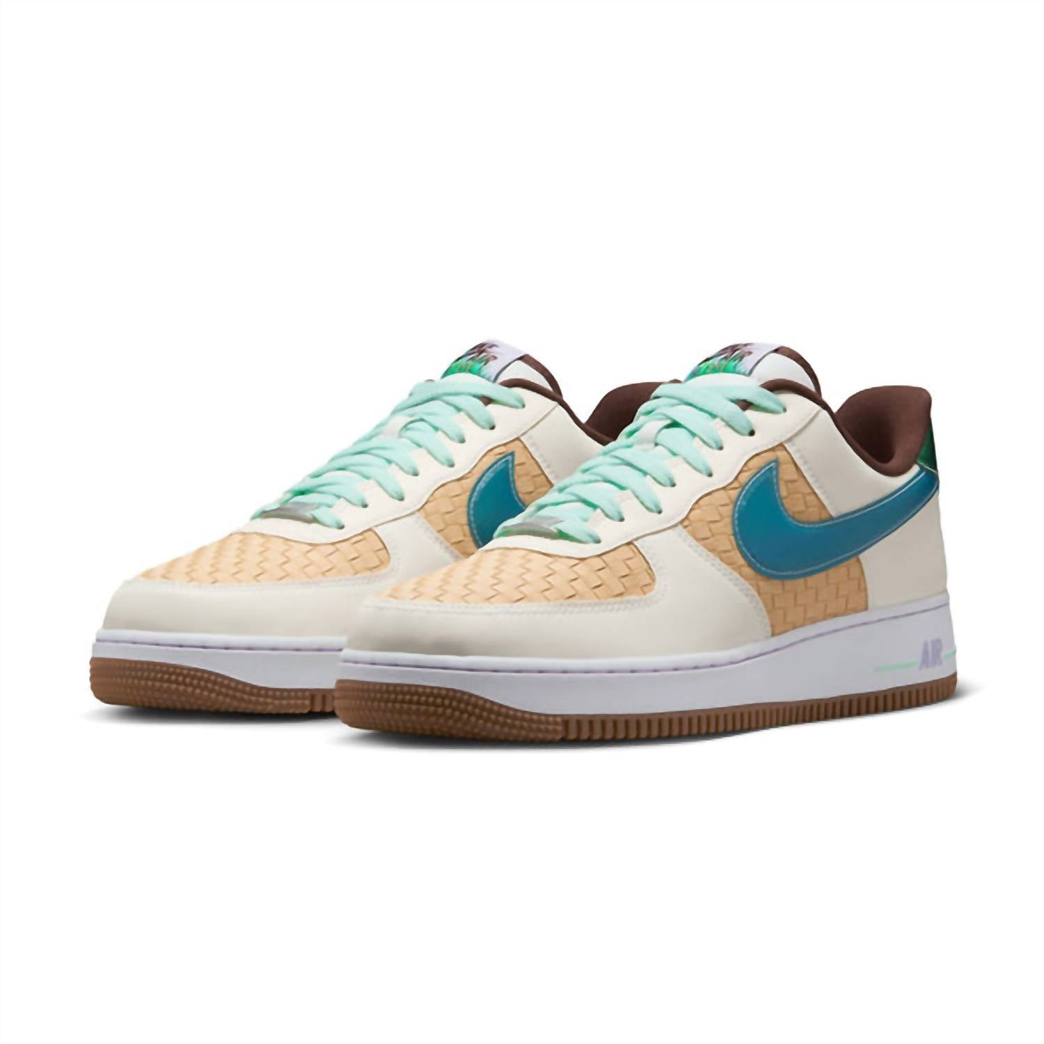 Men's Air Force 1 Retro Shoe In Summit White/mint