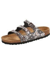 Women's Florida Fresh Soft Foodbed Sandal In Boho Flowers Navy