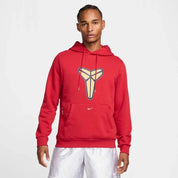 Nike Kobe Hoodie Men's Red French Terry Dri-FIT Pullover Activewear JAX761
