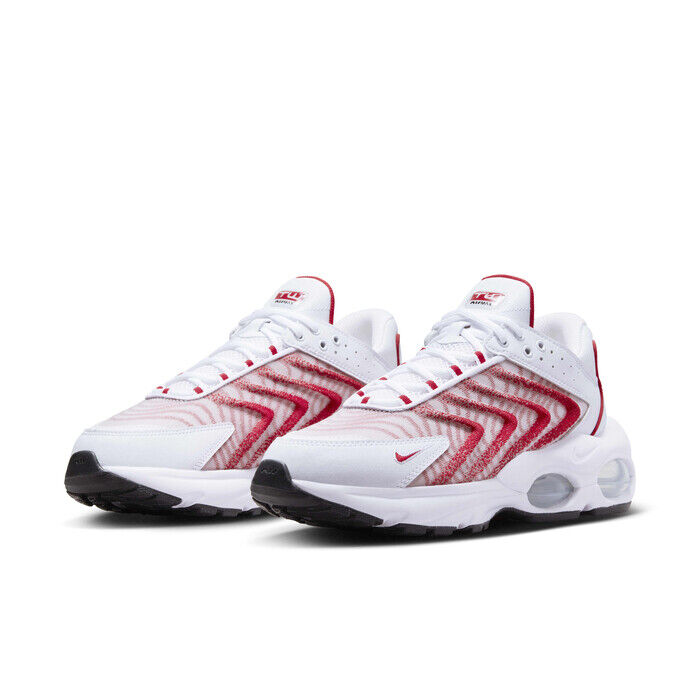 Men's Nike Air Max TW DQ3984-104 Sneaker White Red Lace Up Casual Shoes NR8009
