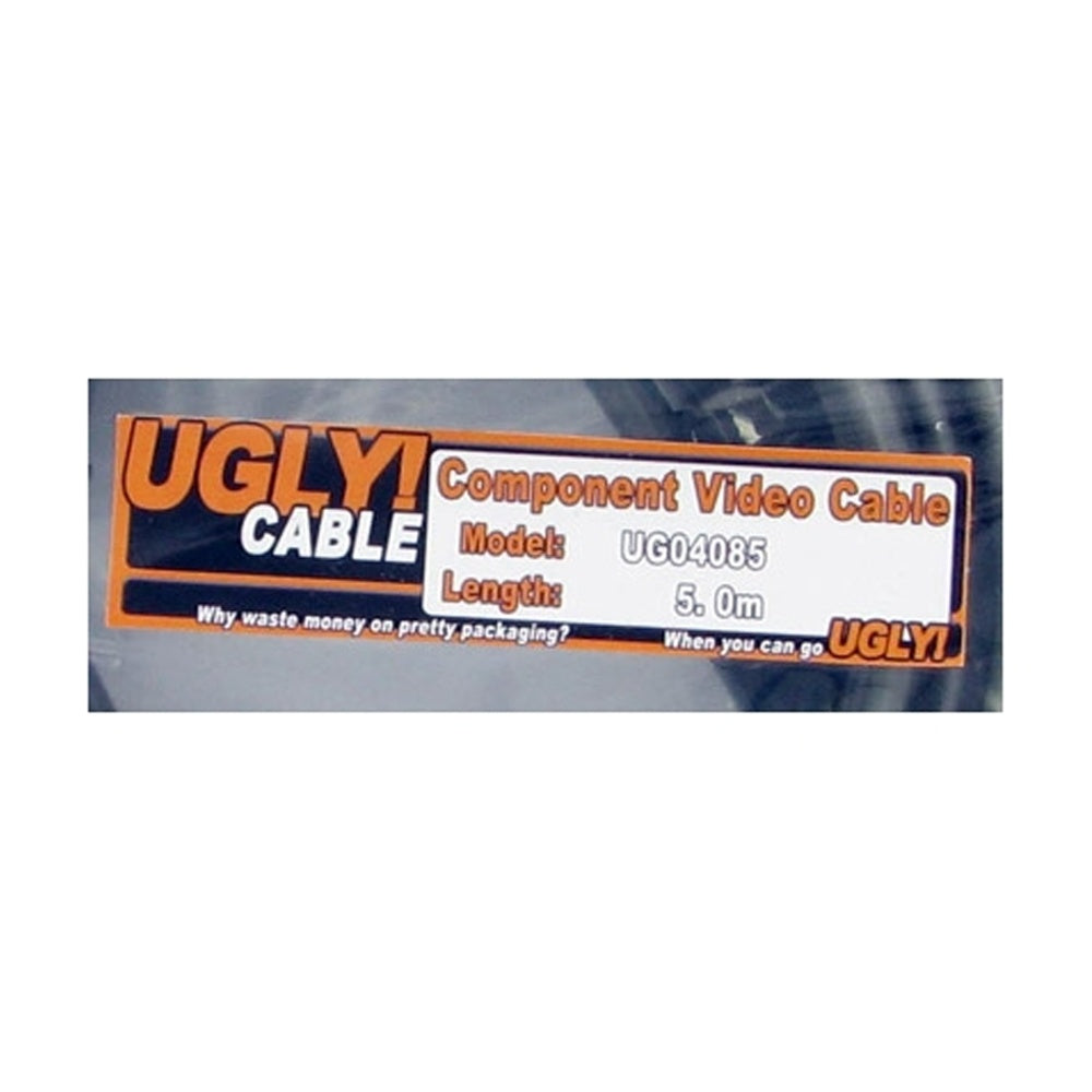 5m Ugly Premium Component RGB Video Cable Lead 3 RCA OFC Home Theatre
