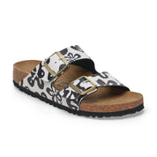 Women's Arizona Narrow Sandal In Blooms White/black