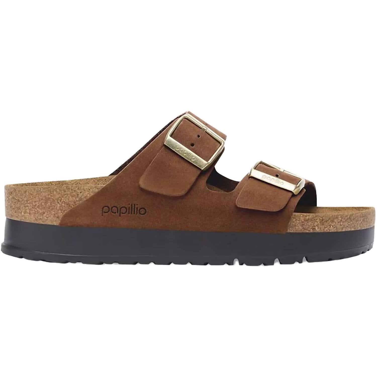 Women's Arizona Platform Sandals In Dark Tea
