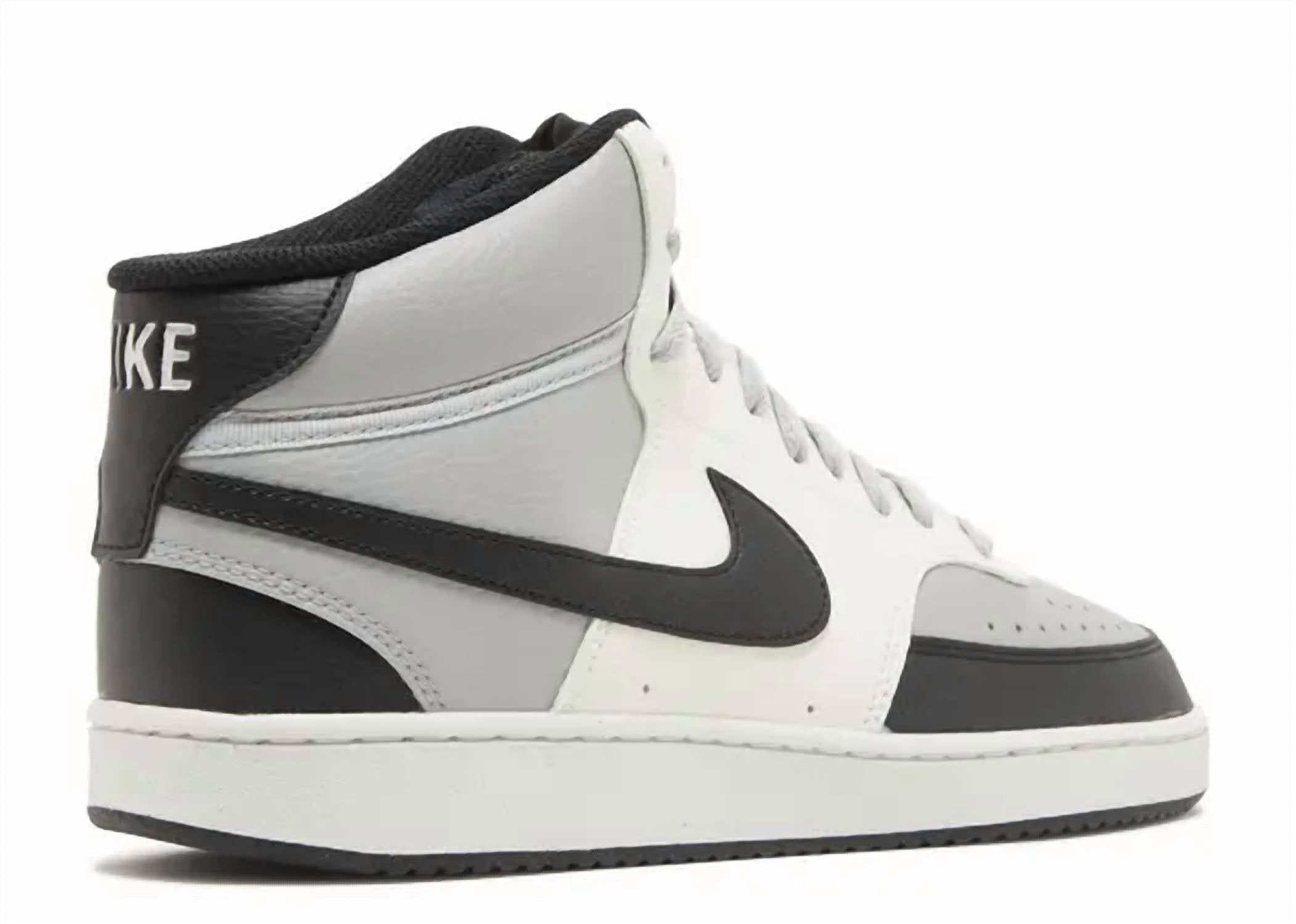 Men's Court Vision Mid Next Nature Shoes In Grey