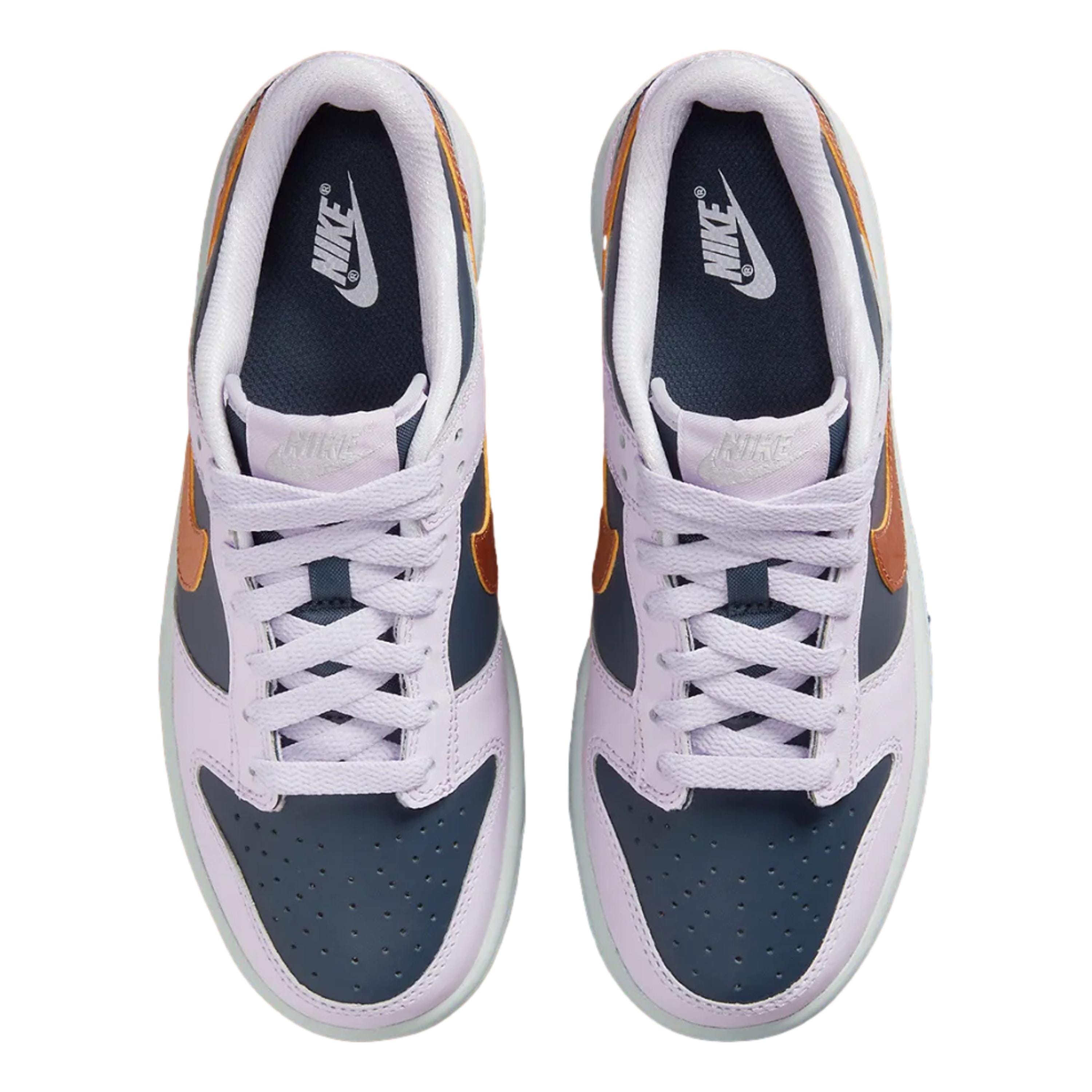 Grade-School Nike Dunk Low SE Thunder Blue/Metallic Copper DX1663-400