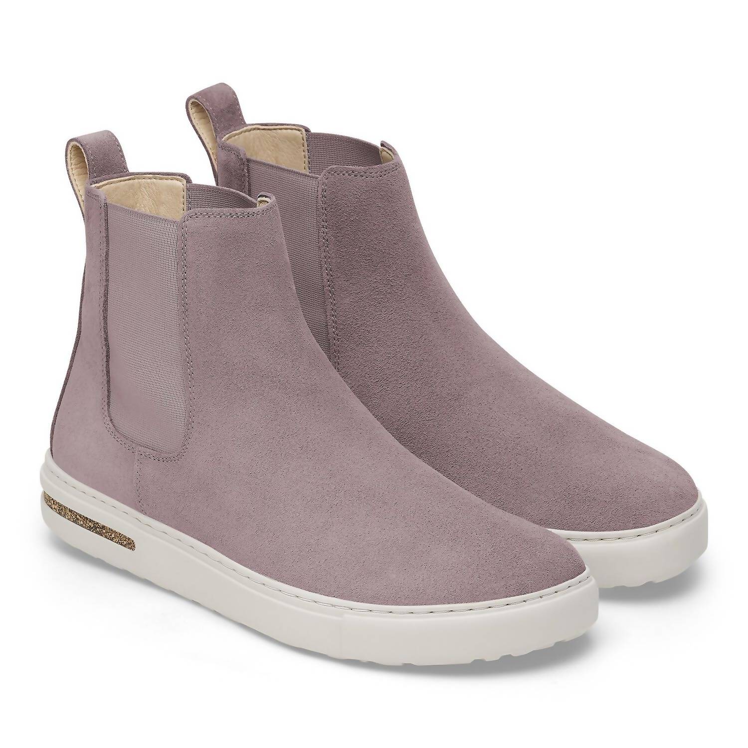 Women's Bend Chelsea Suede Leather Boots In Faded Purple