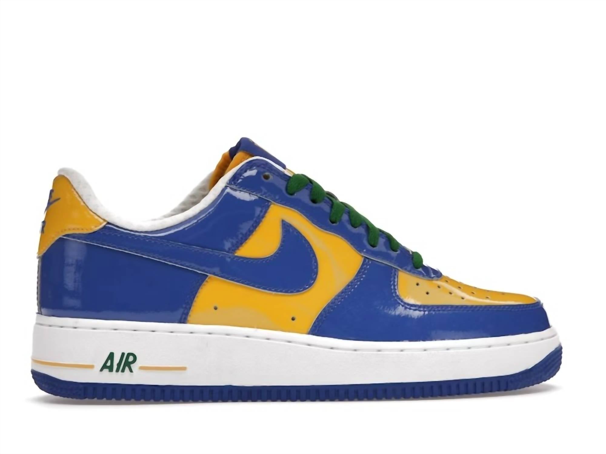 Men's Air Force 1 Premium Brazil World Cup Limited Edition Sneakers In Royal