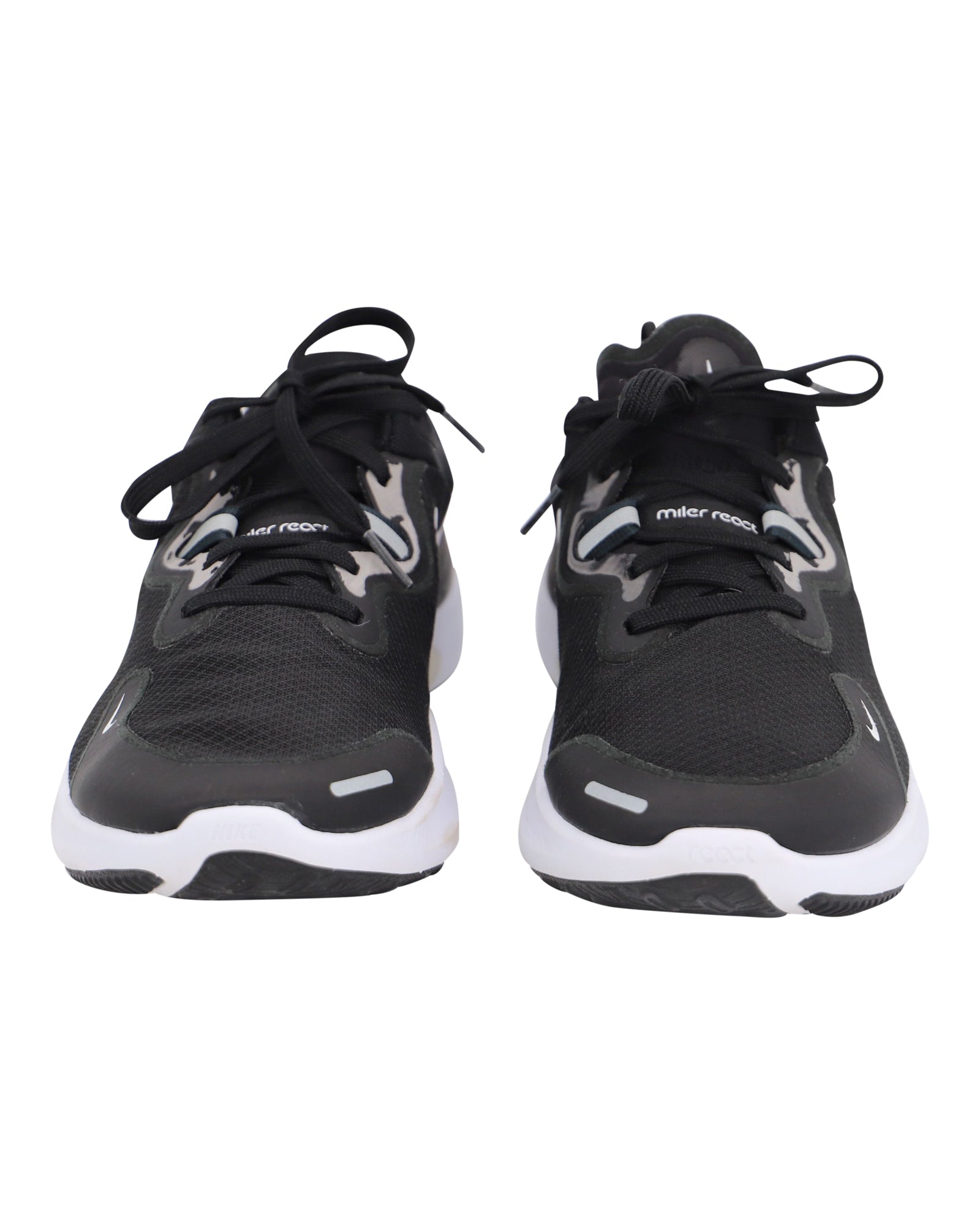 Nike React Miler Running Shoes in Black Polyester