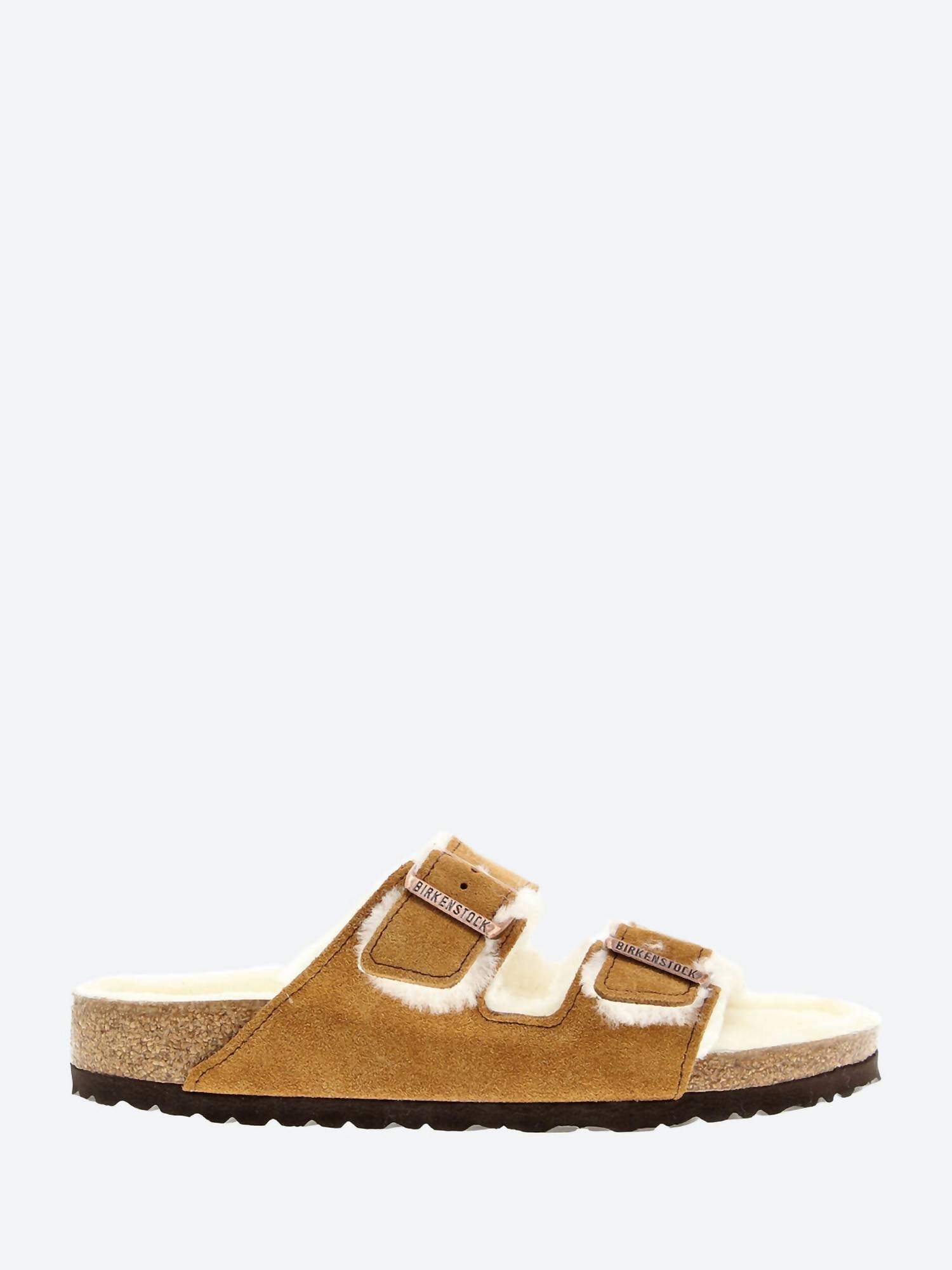 Unisex Arizona Shearling Sandal In Mink