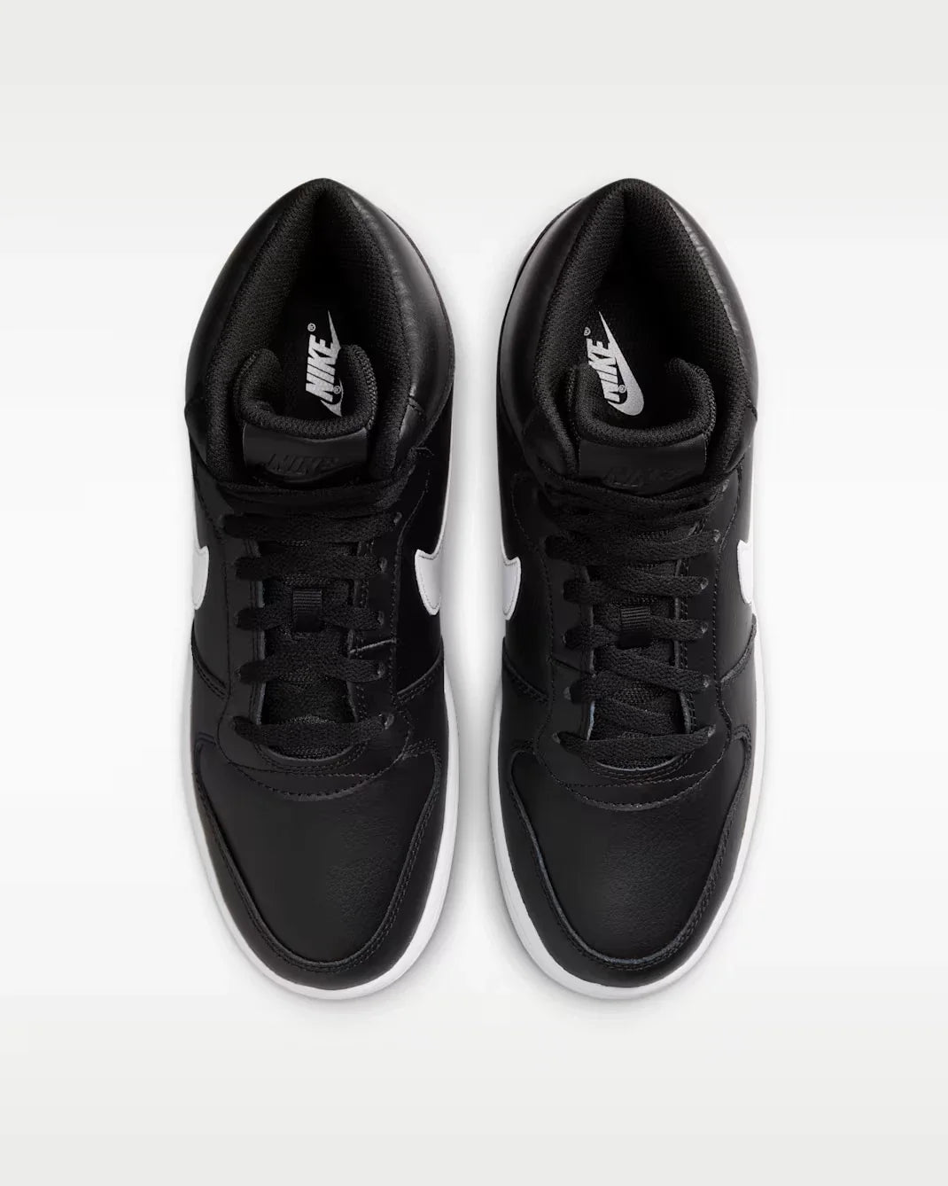 Nike Ebernon Mid AQ1773-002 Sneakers Men's Black White Lifestyle Shoes SHOP390