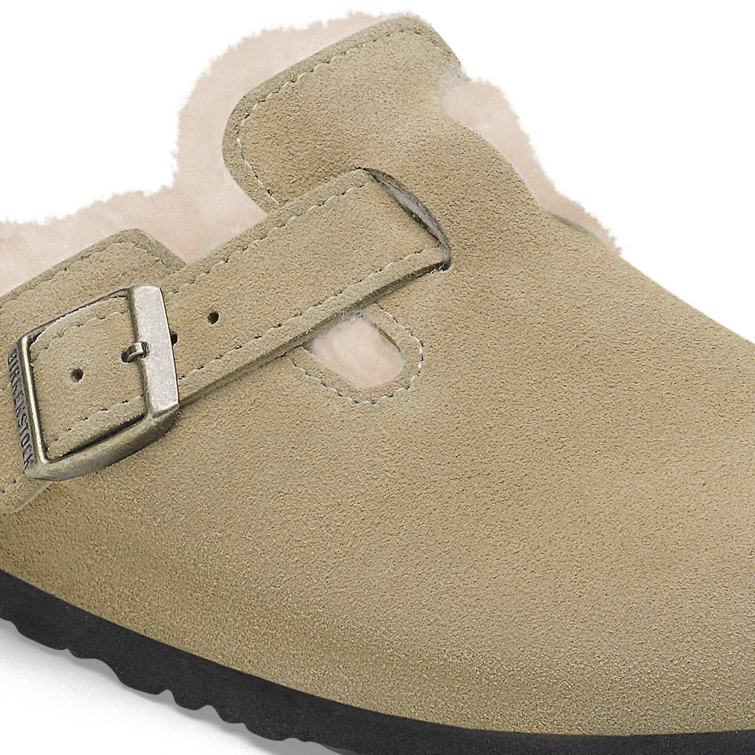 Women's Boston Vl Shearling Clogs In Taupe