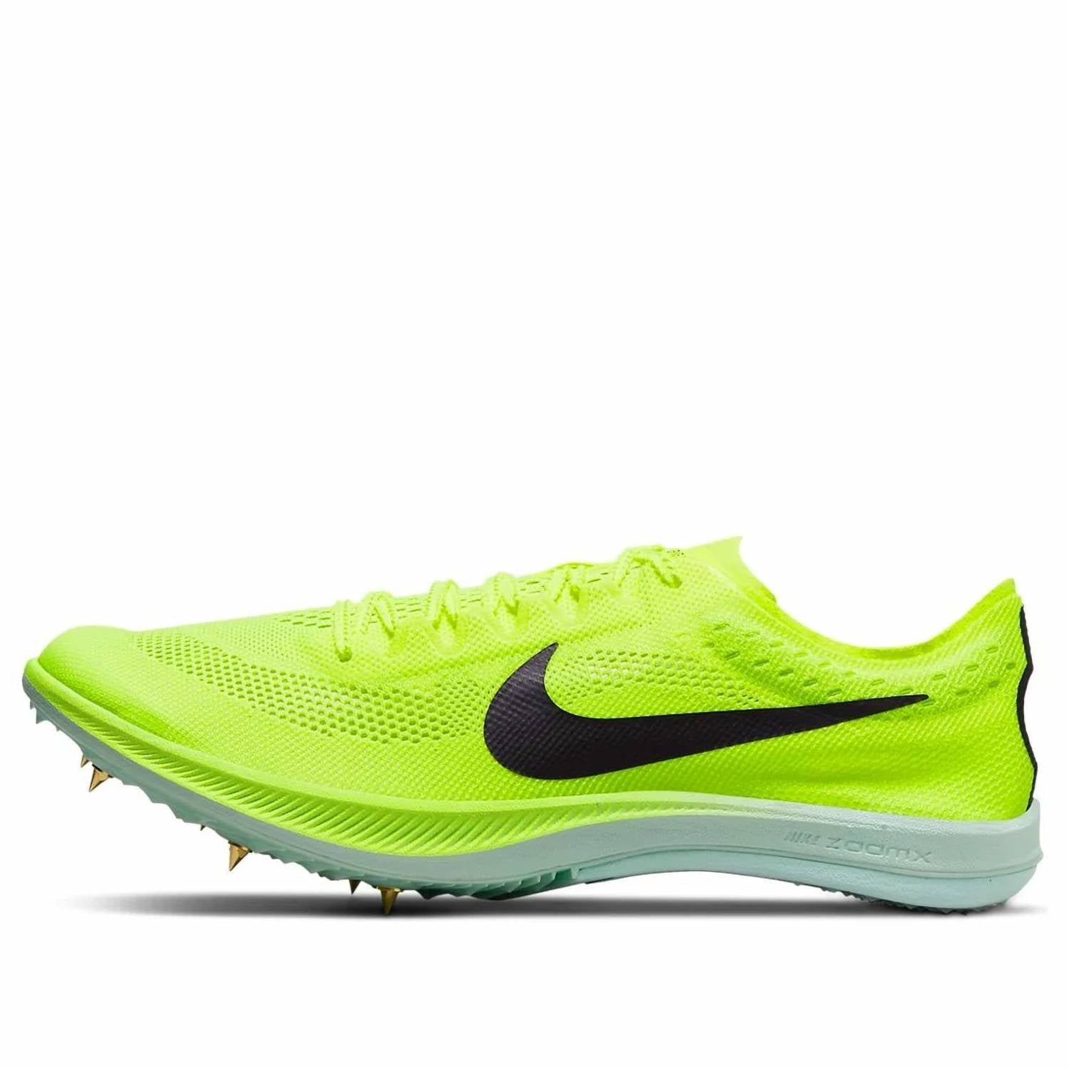 Men's Zoomx Dragonfly Athletics Distance Spike Shoes In Volt/cave Purple-Mint Foam
