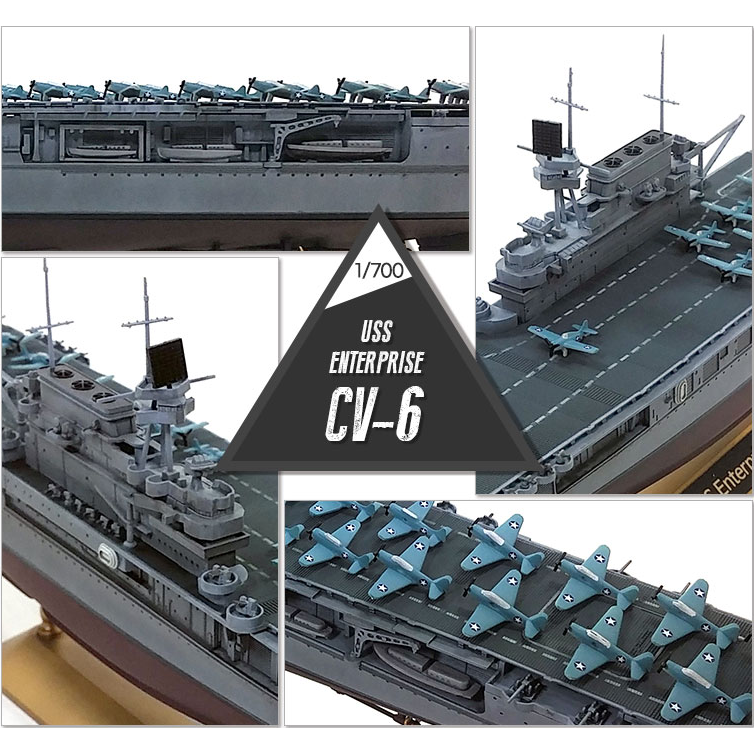 Academy 1/700 USS Enterprise CV-6 ''Battle of Midway''