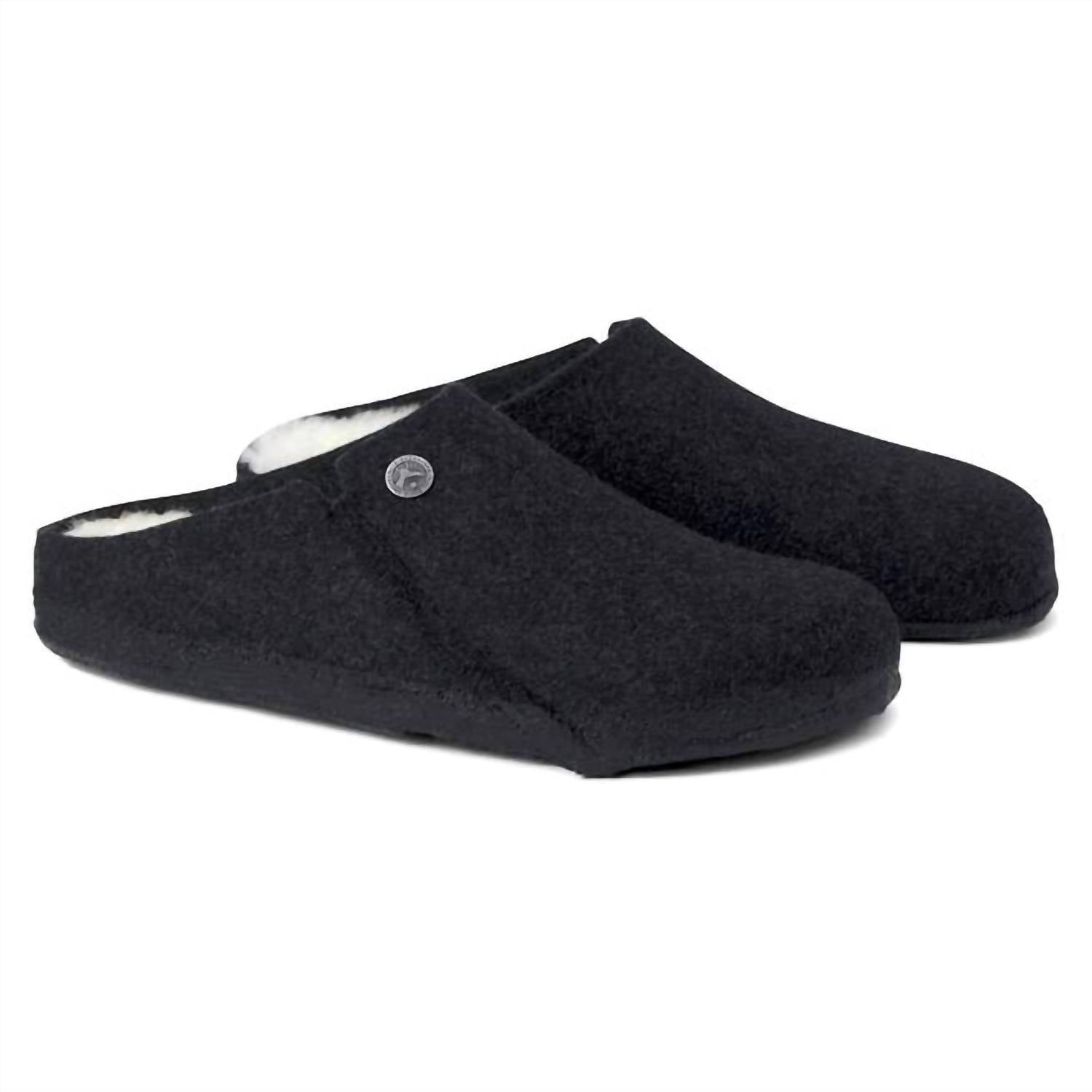 Unisex Zermatt Shearling Wool Felt Clogs In Anthracite