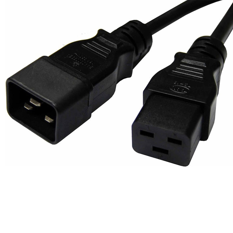 8Ware Lead 15A IEC-C19 to IEC-C20 Power Extension Cable Male to Female - 3m (RC-3084-030)