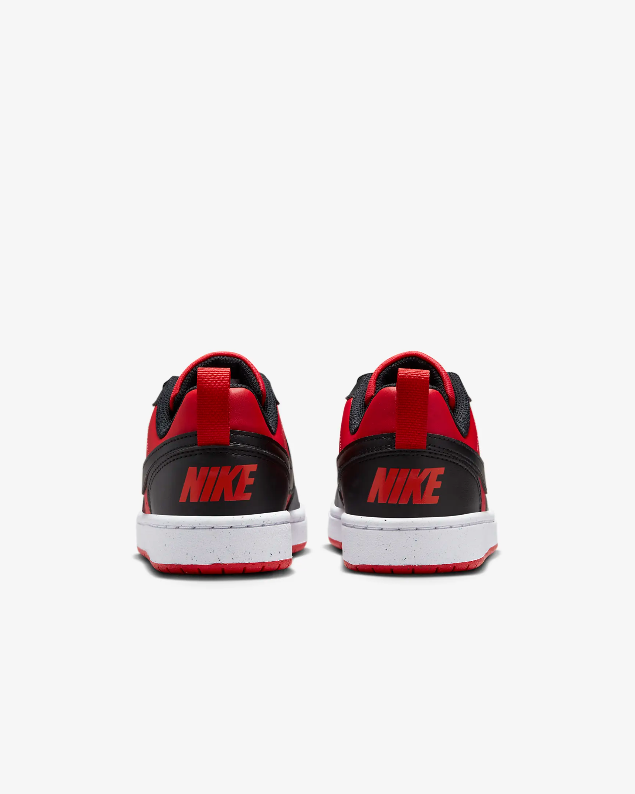 Kids Nike Court Borough Low Recraft DV5456-600 Big Red Black Sneakers FD705