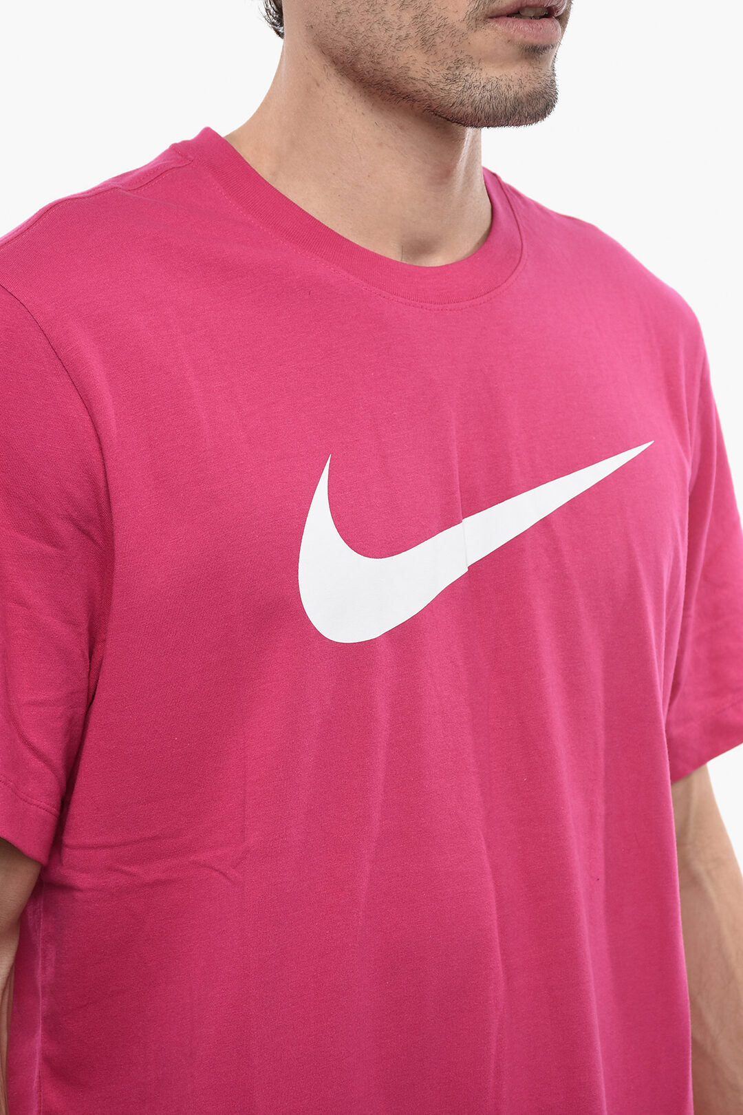 Nike Crew-Neck ICON SWOOSH T-shirt with Print on the Front