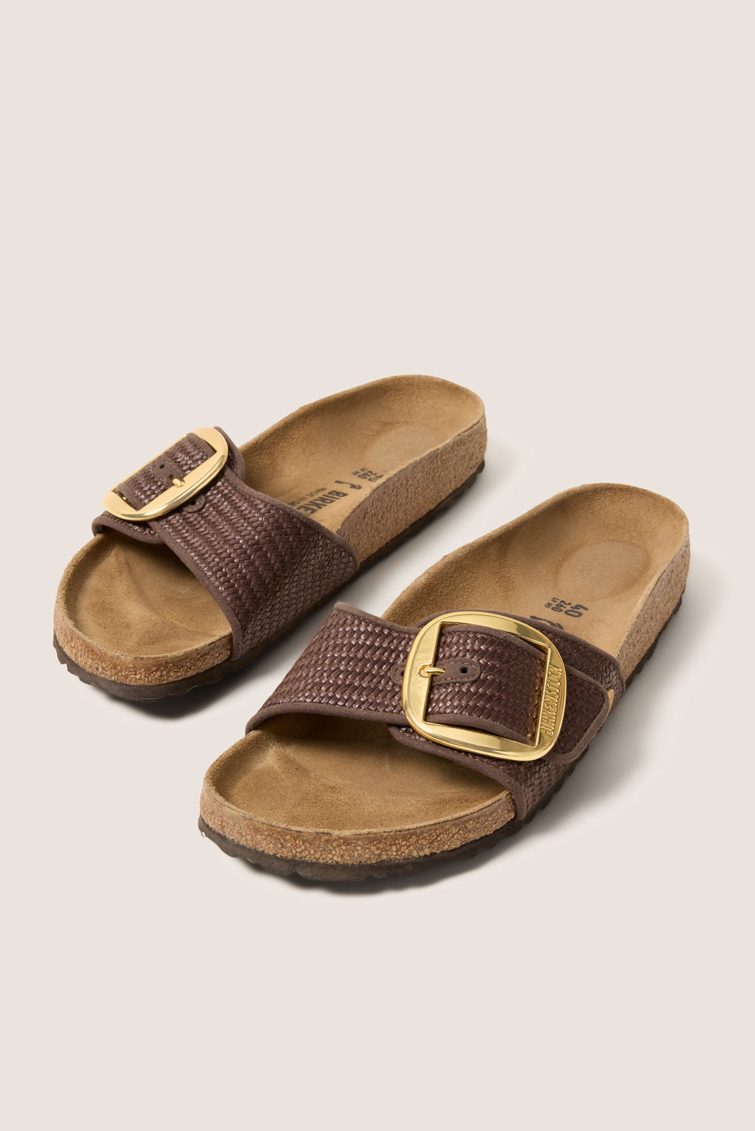 Women's Madrid Big Buckle Raffia Sandals