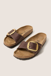 Women's Madrid Big Buckle Raffia Sandals