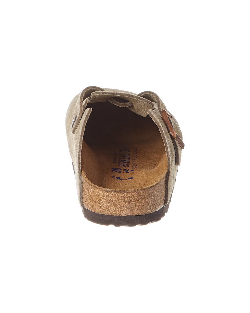 Birkenstock Women's Boston Suede Soft Footbed Clog