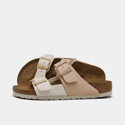 Women's Birkenstock Arizona Split Birko-Flor Beige Sandals HAWK2463