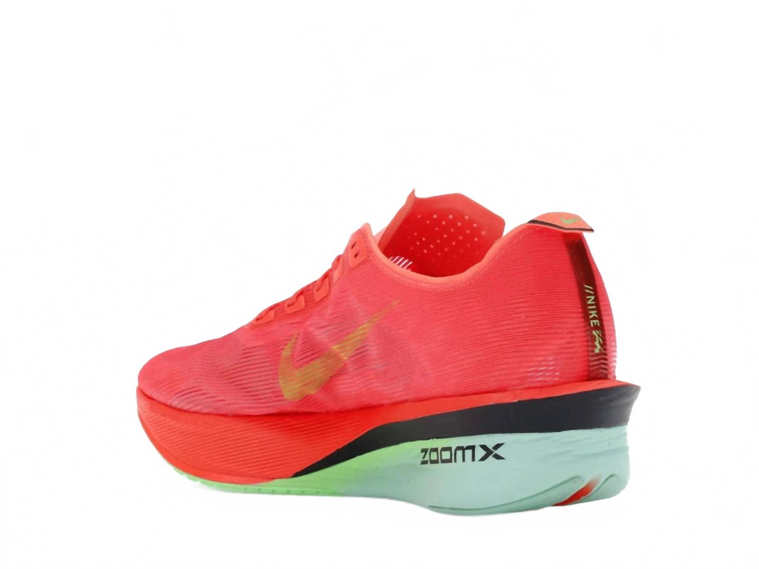 Men's Zoomx Vaporfly Next Shoe In Bright Crimson/lime Blast-Mint Foam