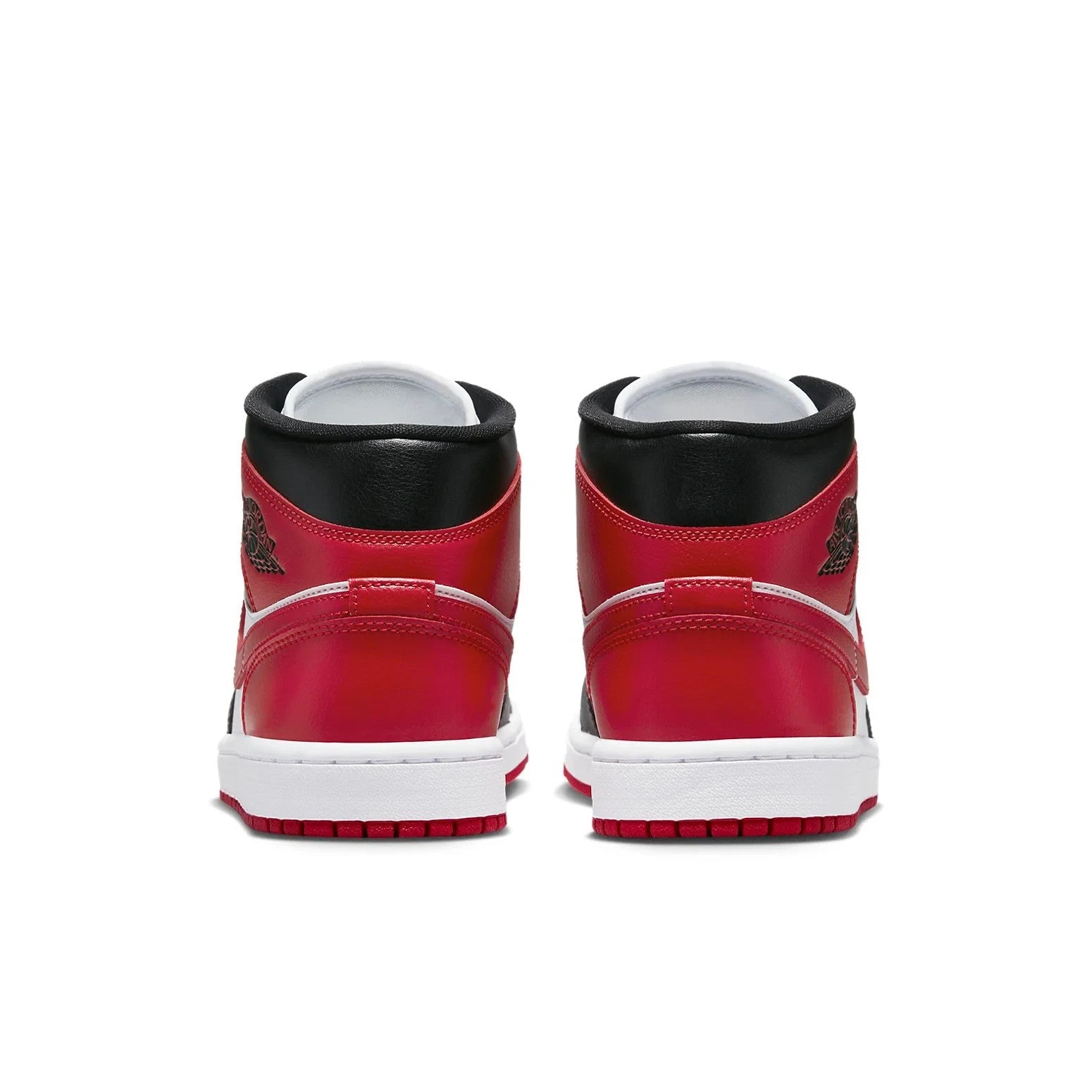 Women's Nike Air Jordan 1 Mid "Bred Toe" BQ6472-079 Red Black Lifestyle Shoes