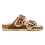 Women's Arizona Big Buckle Shearling Sandal In Cognac