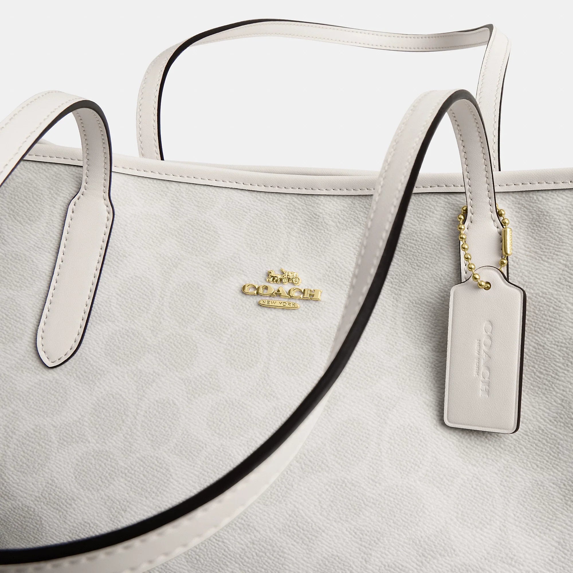 Coach Outlet City Tote Bag In Signature Canvas