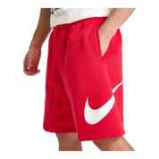 Men's Nike Club Fleece Swoosh - University Red & White