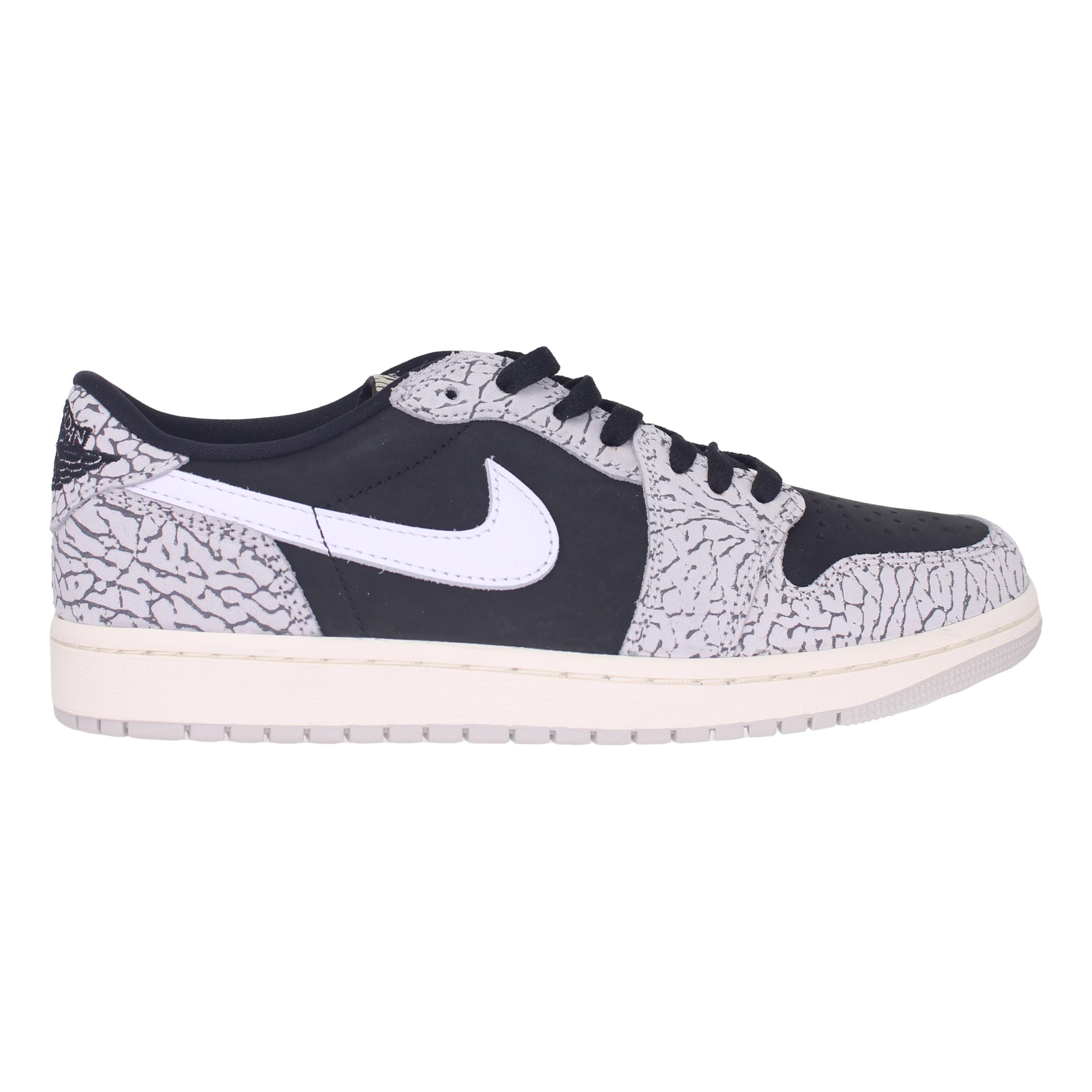Nike Air Jordan 1 Retro Low OG Black/Muslin-Tech Grey-White  CZ0790-001 Men's