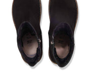 Women's Uppsala Zip Shearling Boot In Black
